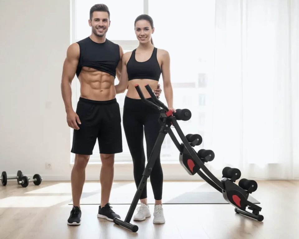 LUXEBOD CoreCrusher Pro with Dual Glide Track Ab Trainer